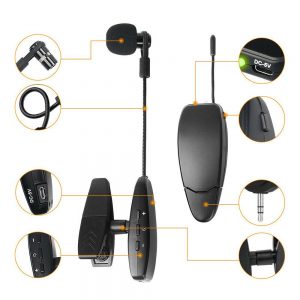 MICROFONO INALAMBRICO PARA INSTRUMENTOS DE VIENTO UHF